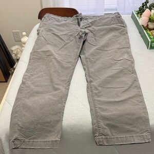 American Eagle Outfitters Men's Light Gray Chinos